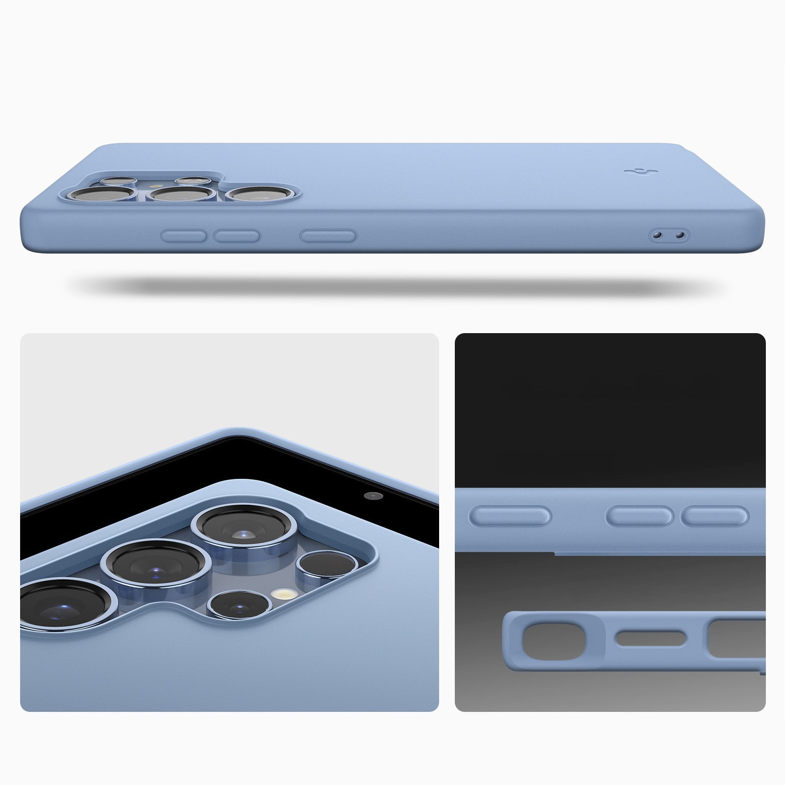 Handyhülle für Galaxy S25 Ultra, Spigen Silicone Fit Mag mit MagSafe, Blau