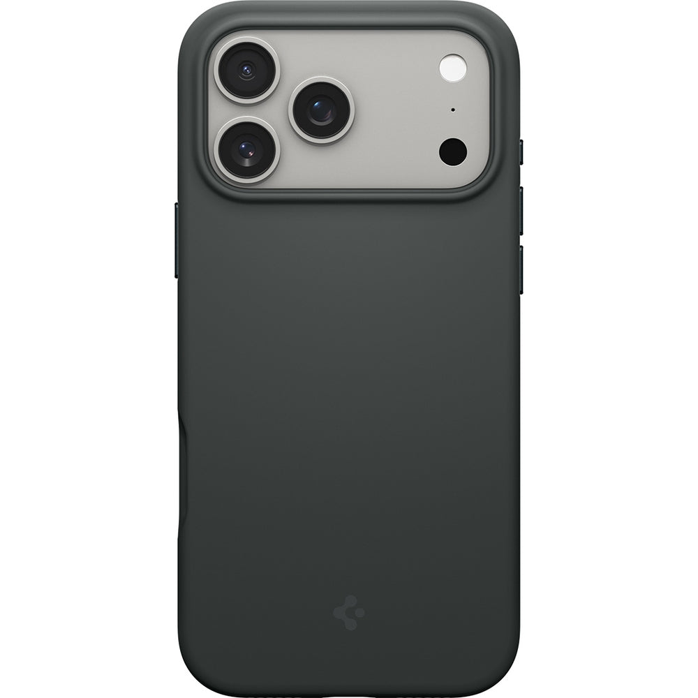 Handyhülle für iPhone 17 Pro, Spigen Silicone Fit Mag mit MagSafe, Grün