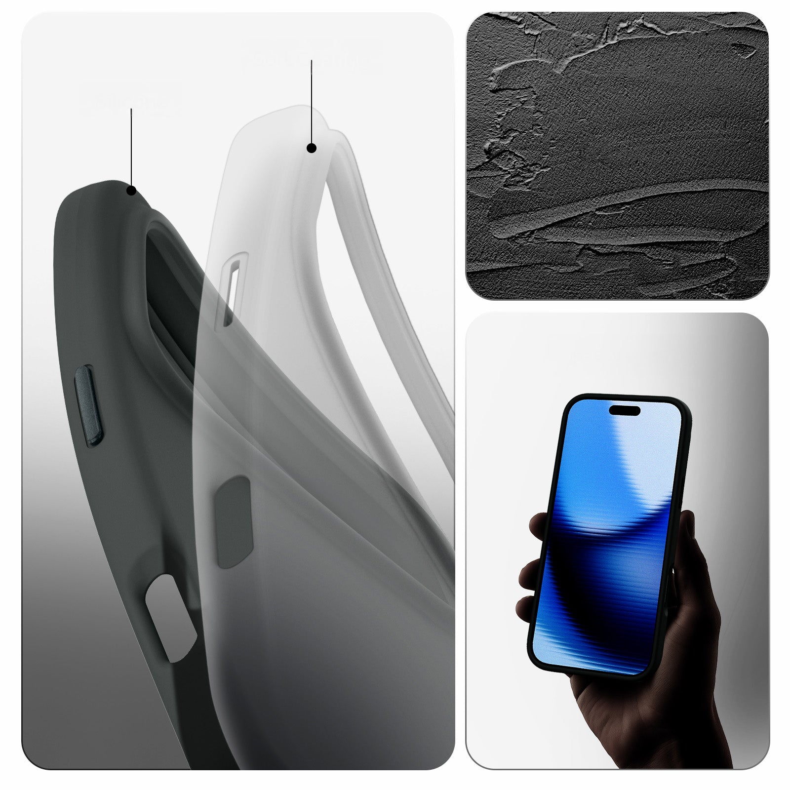 Handyhülle für iPhone 17 Pro Max, Spigen Silicone Fit Mag mit MagSafe, Grün