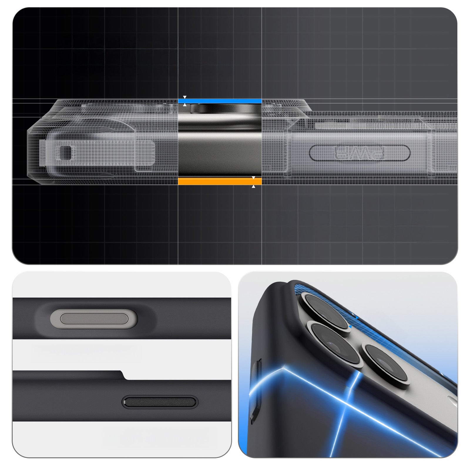 Handyhülle für iPhone 17 Pro Max, Spigen Silicone Fit Mag mit MagSafe, Schwarz
