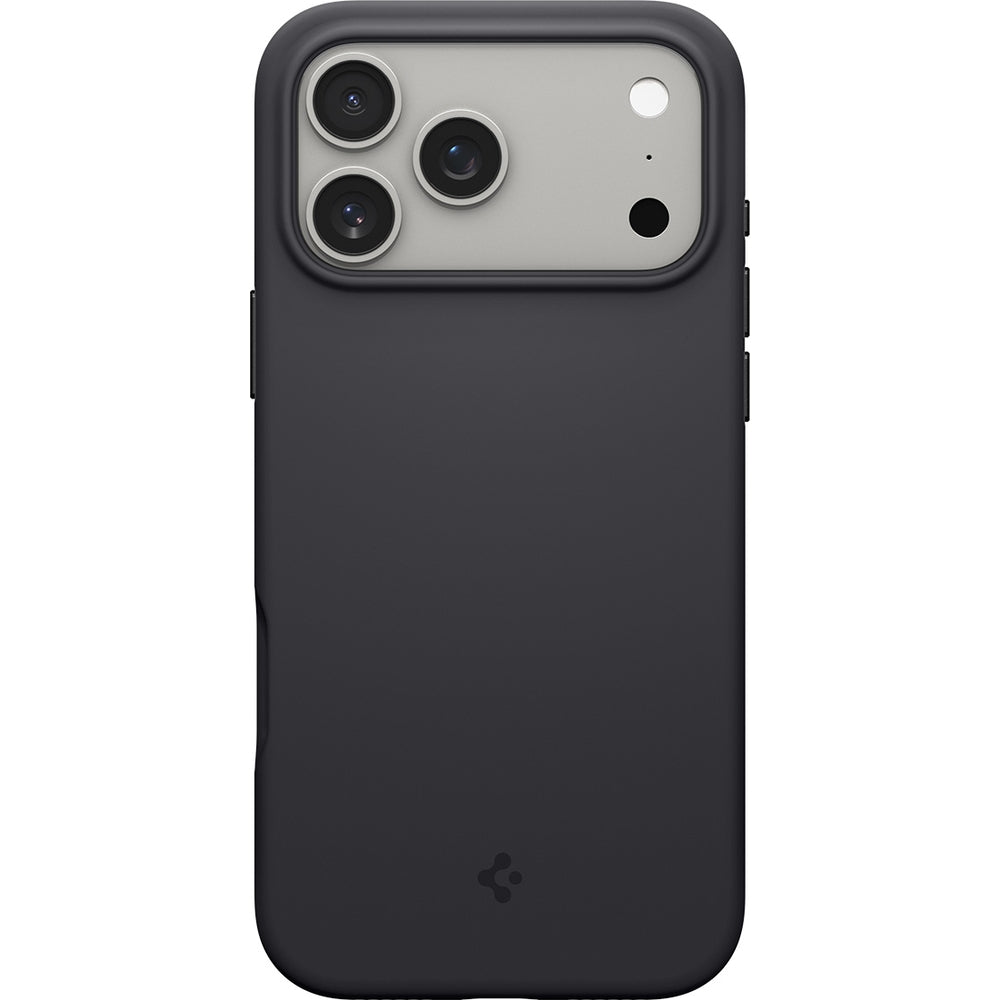 Handyhülle für iPhone 17 Pro Max, Spigen Silicone Fit Mag mit MagSafe, Schwarz