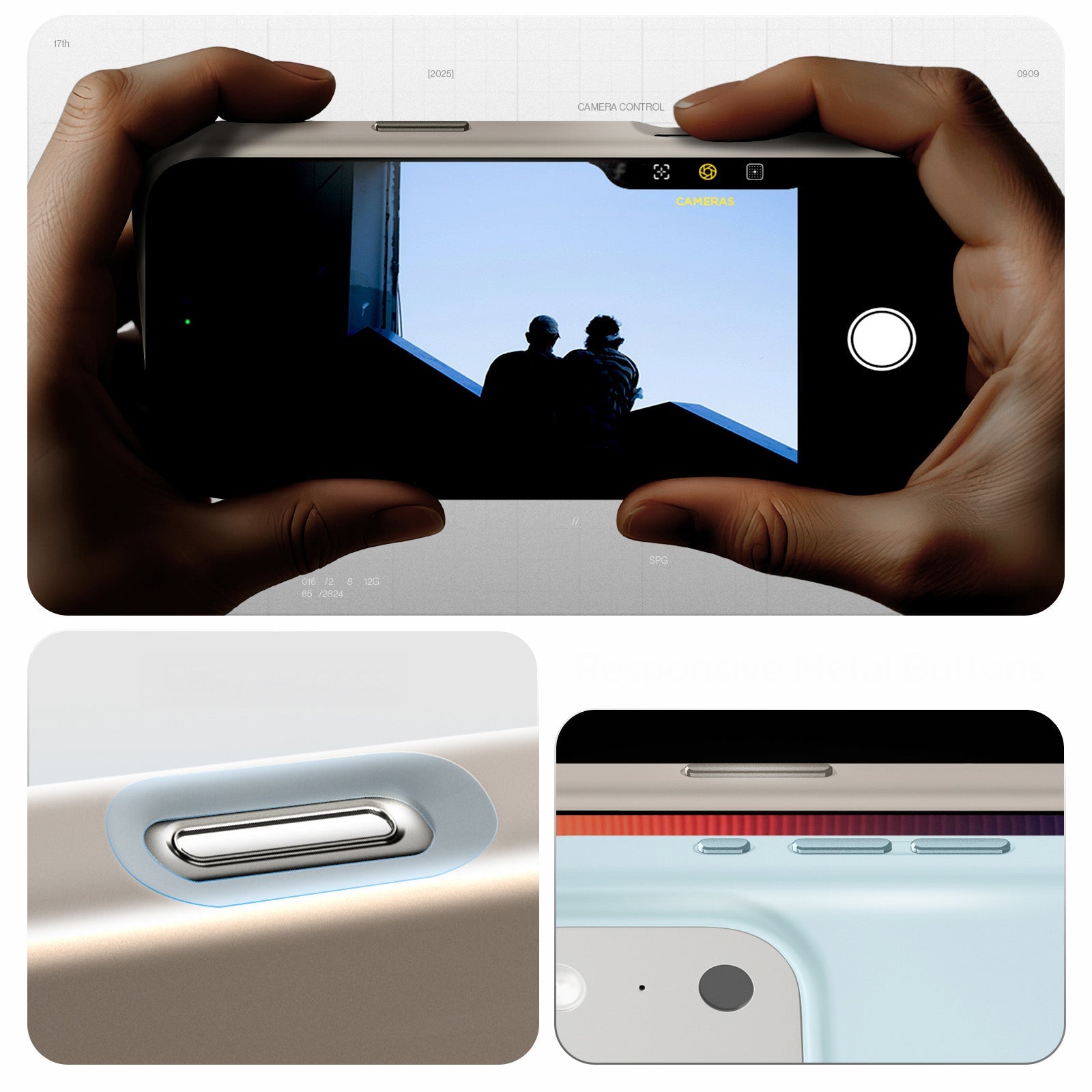 Handyhülle für iPhone 17 Pro Max, Spigen Silicone Fit Mag mit MagSafe, Beige