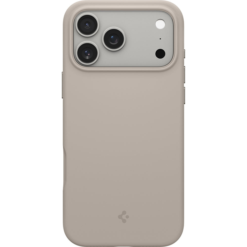 Handyhülle für iPhone 17 Pro Max, Spigen Silicone Fit Mag mit MagSafe, Beige