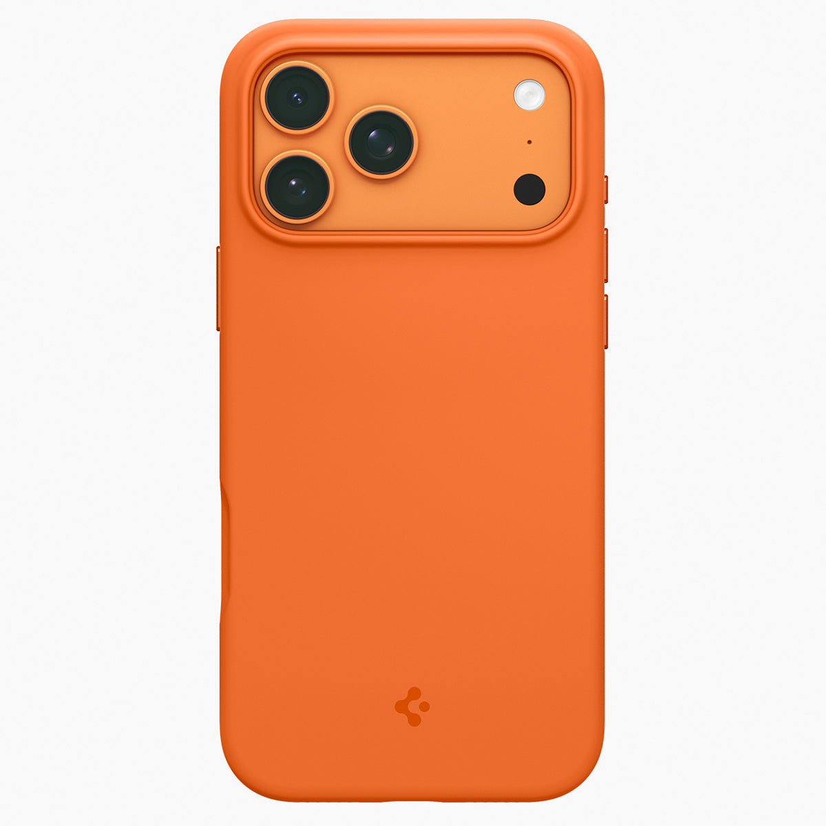Handyhülle für iPhone 17 Pro Max, Spigen Silicone Fit Mag mit MagSafe, Orange