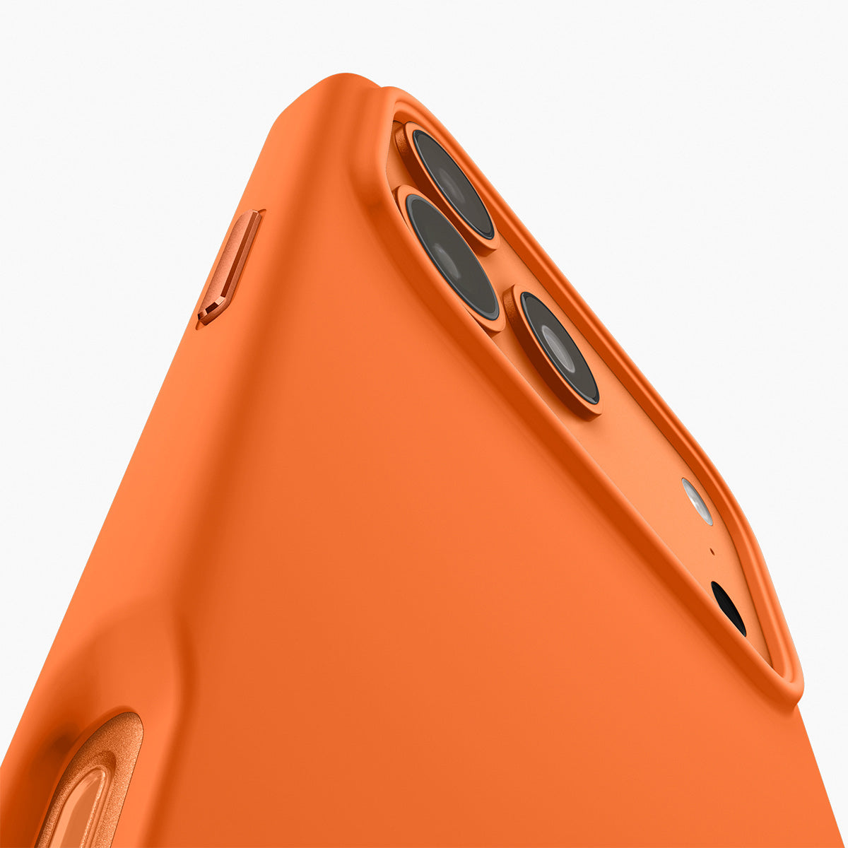 Handyhülle für iPhone 17 Pro Max, Spigen Silicone Fit Mag mit MagSafe, Orange
