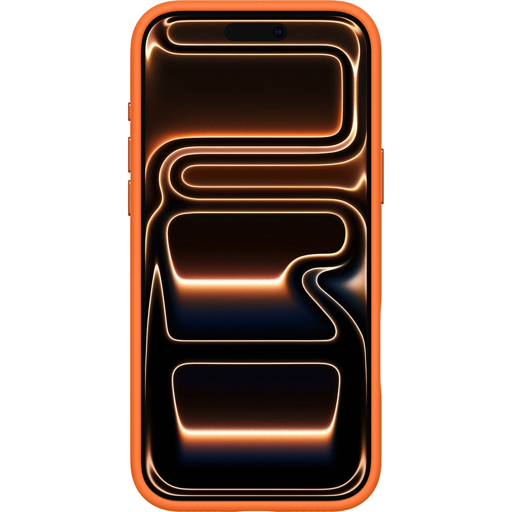 Handyhülle für iPhone 17 Pro, Spigen Silicone Fit Mag mit MagSafe, Orange