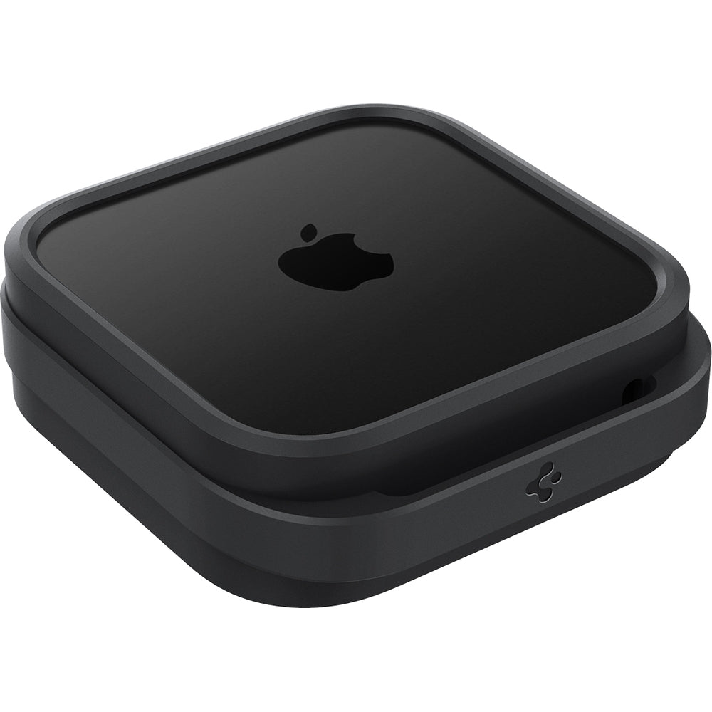 Halterung für Apple TV 4K 3. Gen (2022), Spigen Silicone Fit Mount, Schwarz