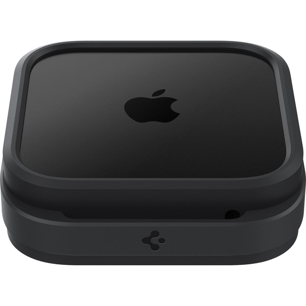 Halterung für Apple TV 4K 3. Gen (2022), Spigen Silicone Fit Mount, Schwarz