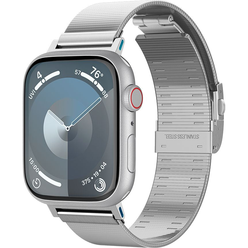 Armband für Apple Watch 49/46/45/44 mm, Spigen Sleek Link, Silbern