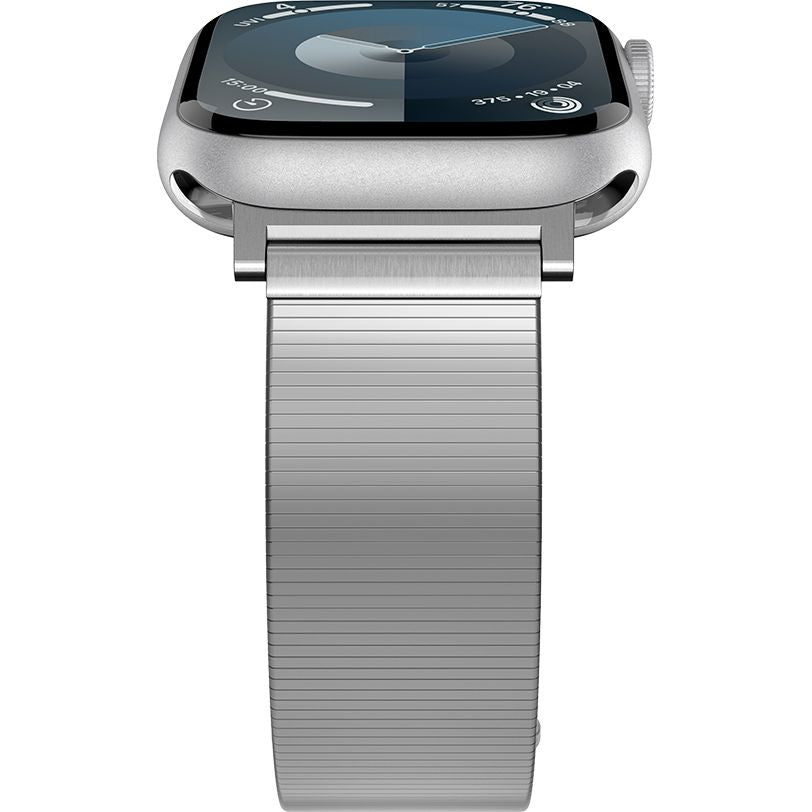 Armband für Apple Watch 49/46/45/44 mm, Spigen Sleek Link, Silbern