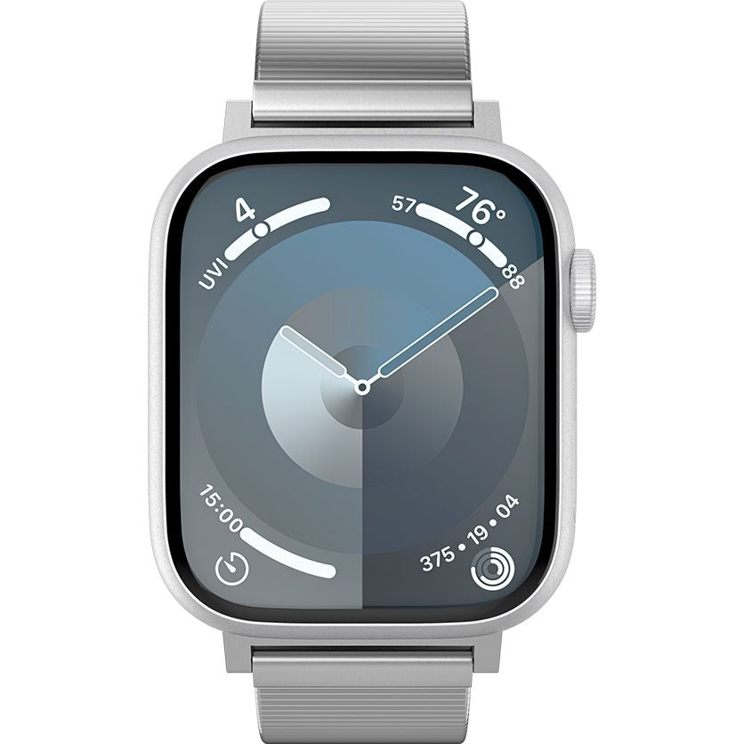 Armband für Apple Watch 49/46/45/44 mm, Spigen Sleek Link, Silbern