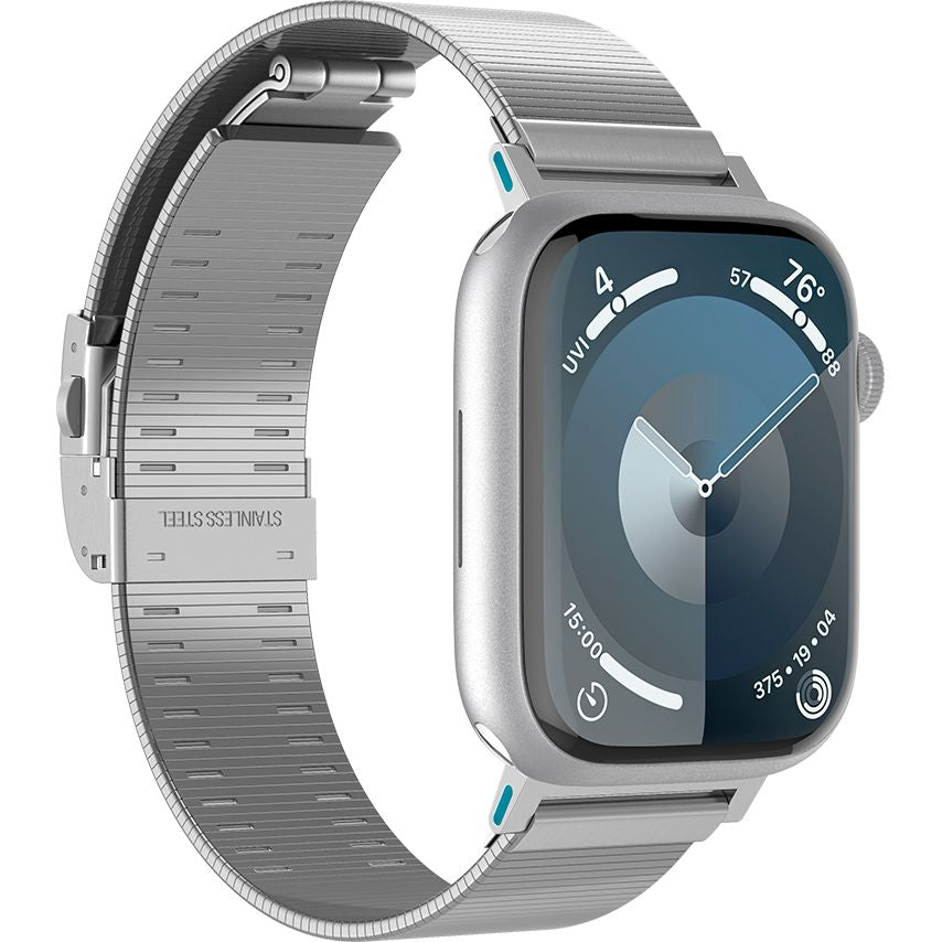 Armband für Apple Watch 49/46/45/44 mm, Spigen Sleek Link, Silbern