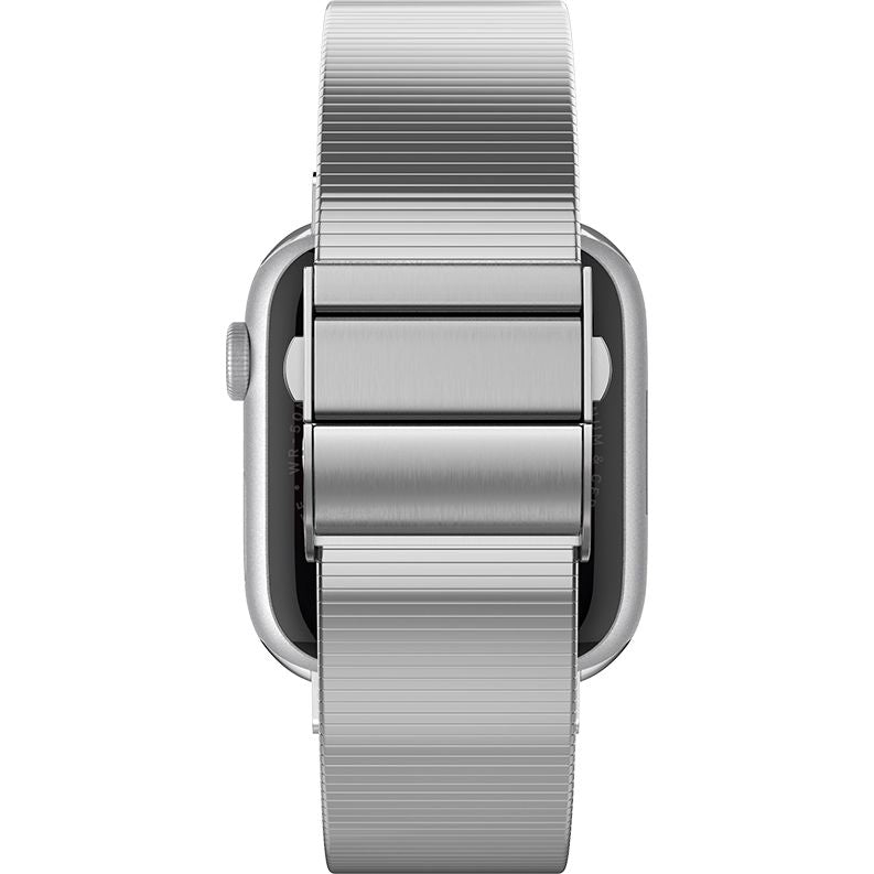 Armband für Apple Watch 49/46/45/44 mm, Spigen Sleek Link, Silbern
