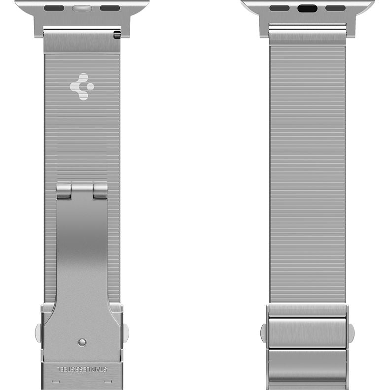 Armband für Apple Watch 49/46/45/44 mm, Spigen Sleek Link, Silbern