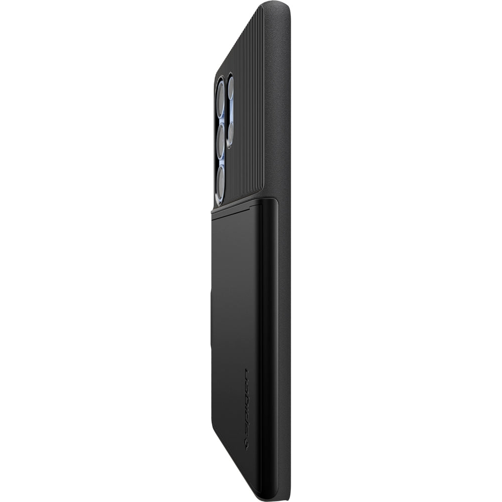 Handyhülle für Galaxy S25 Ultra, Spigen Slim Armor CS, Schwarz