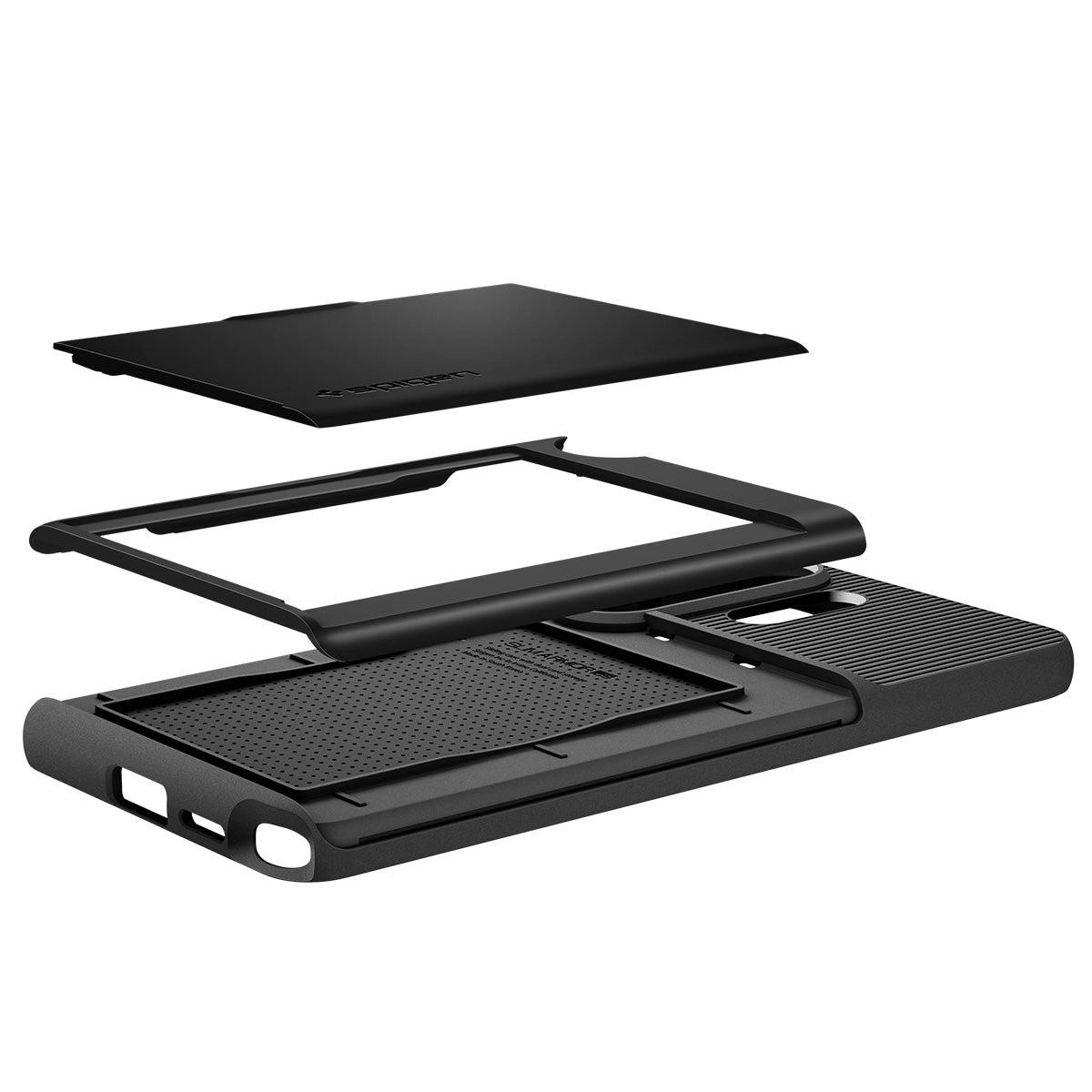 Handyhülle für Galaxy S26 Ultra, Spigen Slim Armor CS, Schwarz