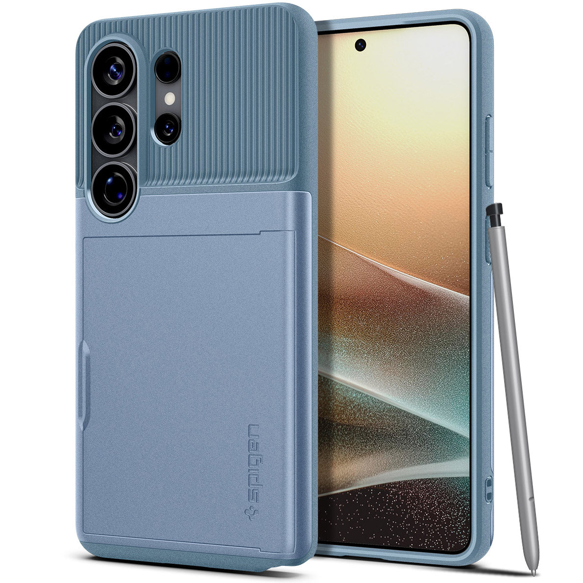 Handyhülle für Galaxy S26 Ultra, Spigen Slim Armor CS, Blau