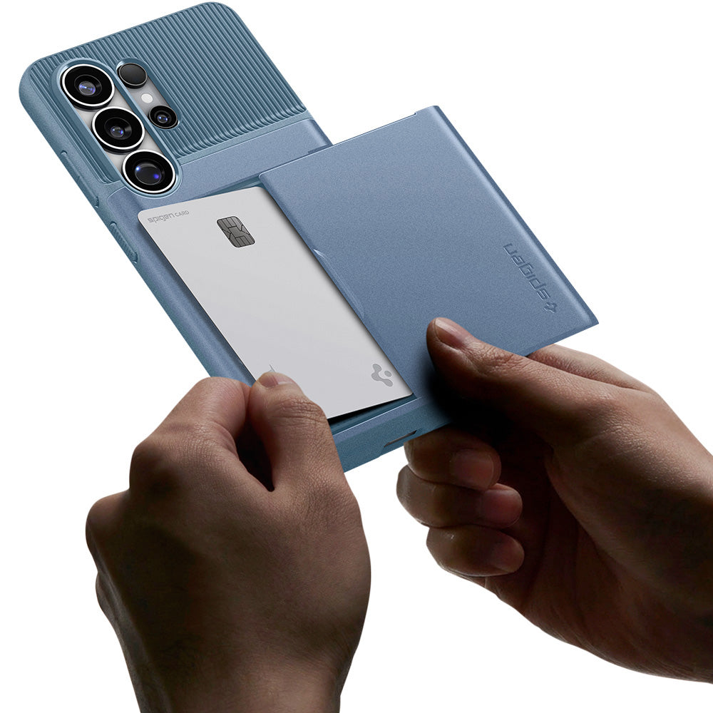Handyhülle für Galaxy S26 Ultra, Spigen Slim Armor CS, Blau