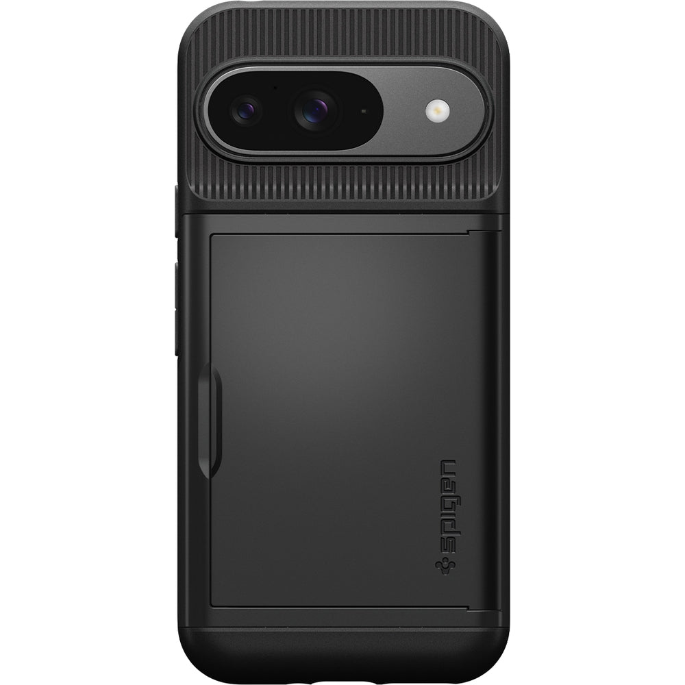 Schutzhülle für Google Pixel 9 / 9 Pro, Spigen Slim Armor CS, Schwarz