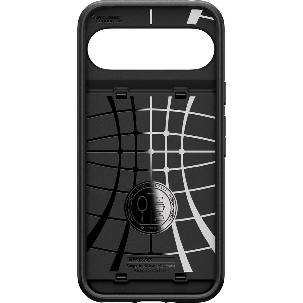 Schutzhülle für Google Pixel 9 / 9 Pro, Spigen Slim Armor CS, Schwarz
