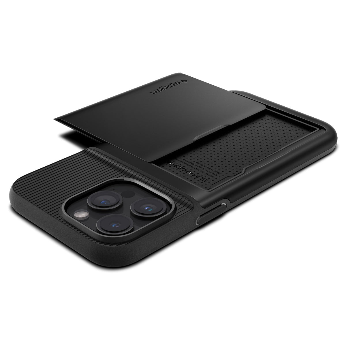 Schutzhülle Spigen Slim Armor CS für iPhone 15 Pro, Schwarz