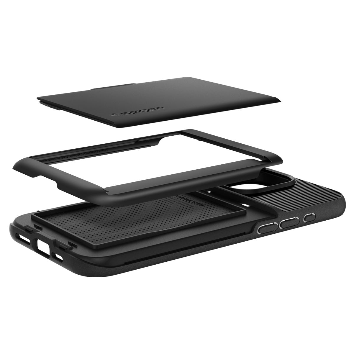 Schutzhülle Spigen Slim Armor CS für iPhone 15 Pro, Schwarz