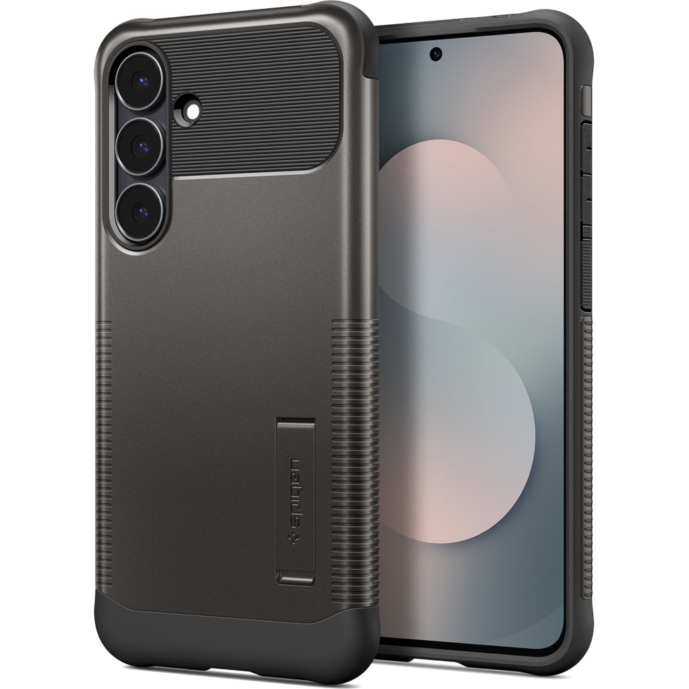 Handyhülle für Galaxy S25 FE, Spigen Slim Armor Mag mit MagSafe, Rotguss