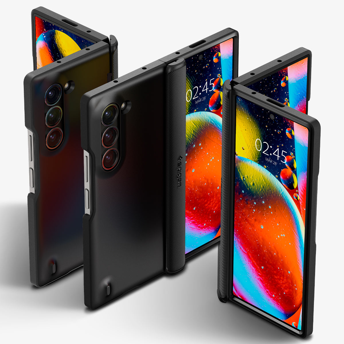 Schutzhülle für Galaxy Z Fold6, Spigen Slim Armor Pro, Schwarz