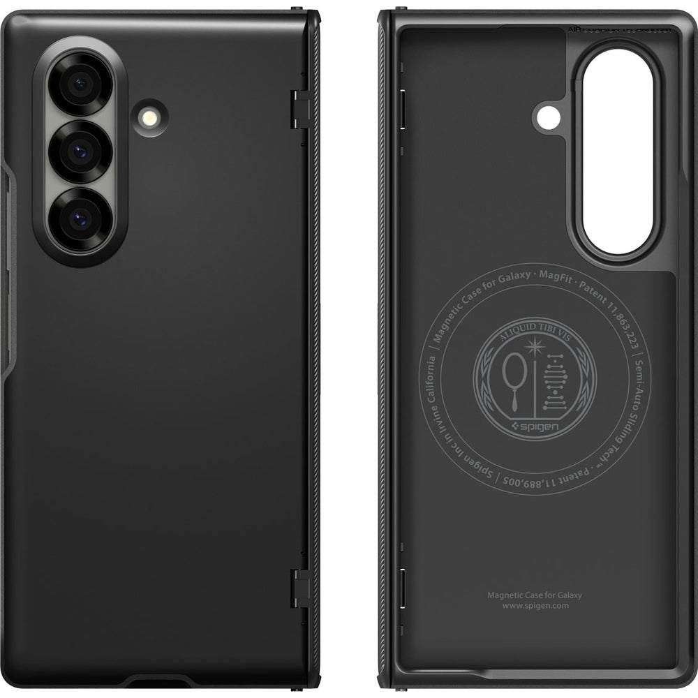 Handyhülle für Galaxy Z Fold7, Spigen Slim Armor Pro Mag mit MagSafe, Schwarz