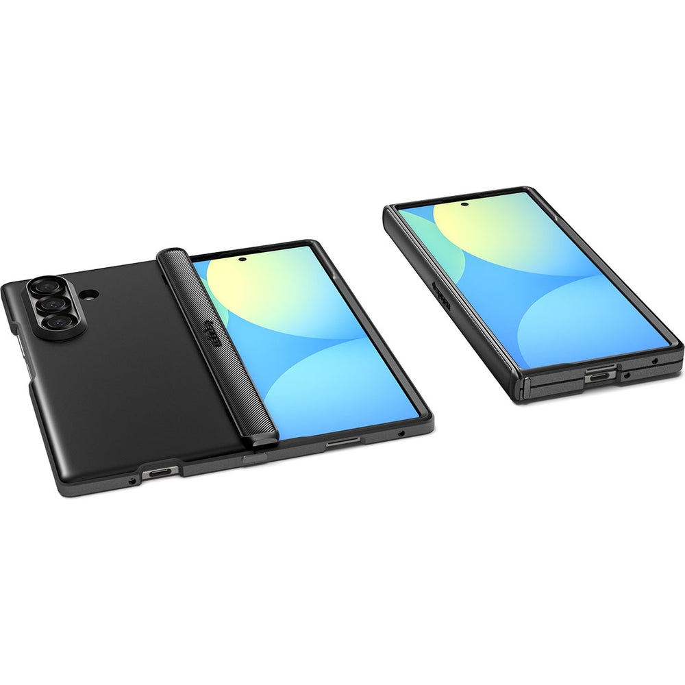 Handyhülle für Galaxy Z Fold7, Spigen Slim Armor Pro Mag mit MagSafe, Schwarz
