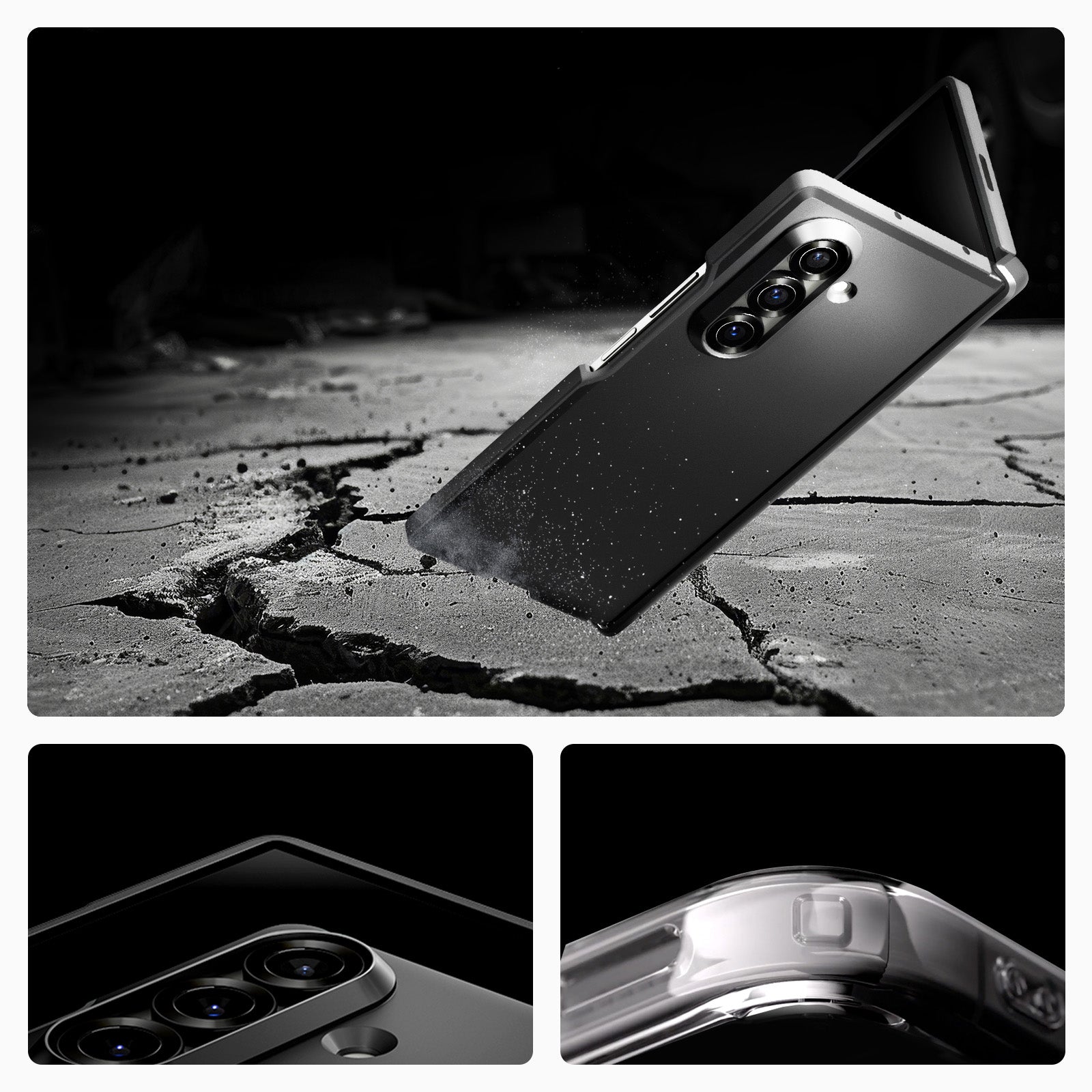 Handyhülle für Galaxy Z Fold7, Spigen Slim Armor Pro Mag mit MagSafe, Schwarz