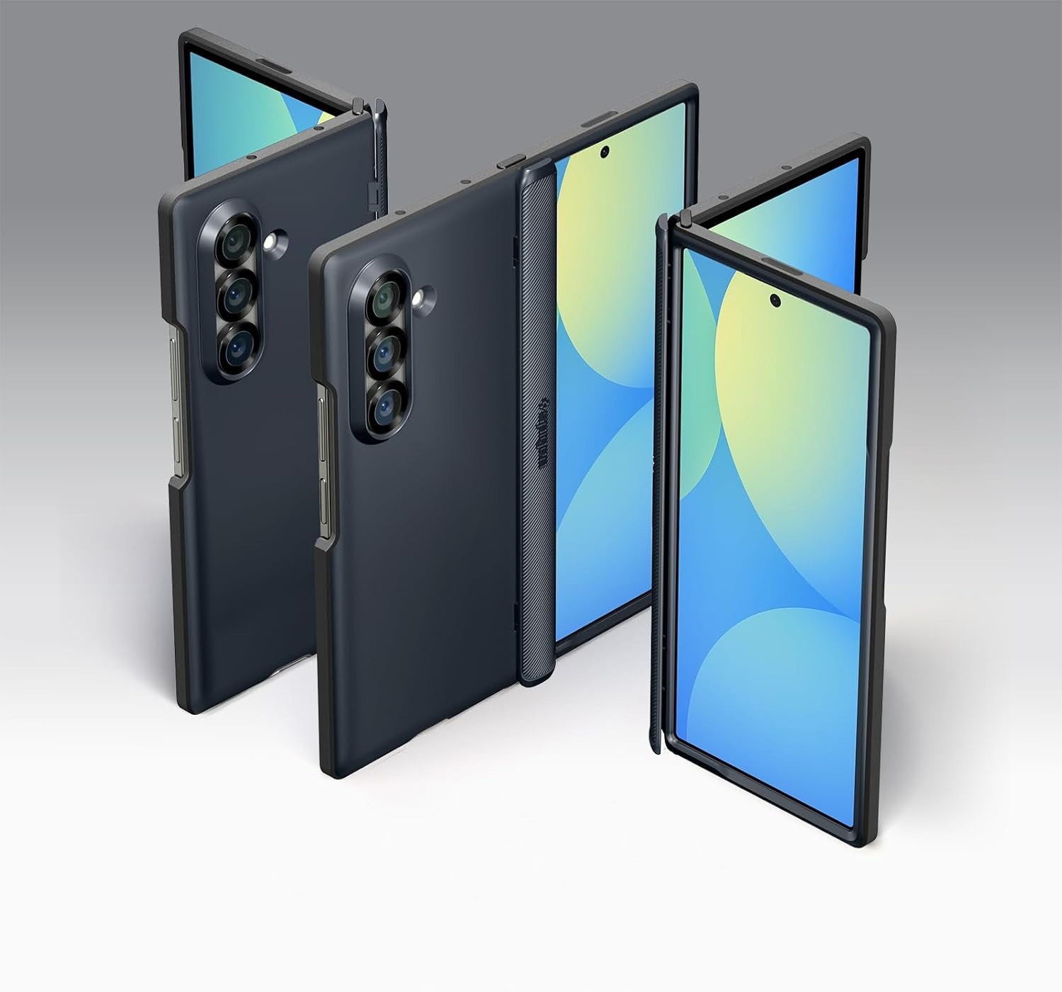 Handyhülle für Galaxy Z Fold7, Spigen Slim Armor Pro Mag mit MagSafe, Dunkelblau