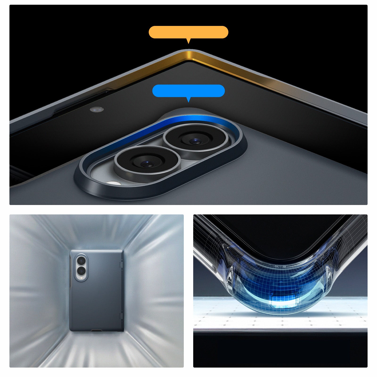 Handyhülle für Galaxy Z Fold8, Spigen Slim Armor Pro Mag mit MagSafe, Dunkelblau