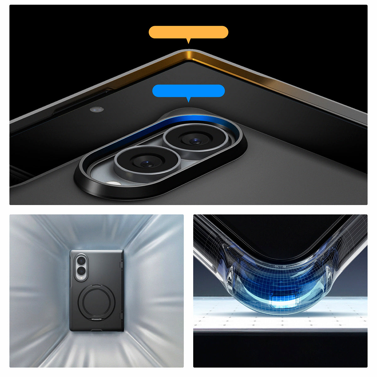 Handyhülle für Galaxy Z Fold8, Spigen Slim Armor Pro S Mag mit MagSafe, Schwarz