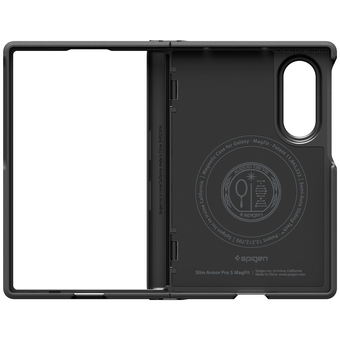 Handyhülle für Galaxy Z Fold8, Spigen Slim Armor Pro S Mag mit MagSafe, Schwarz