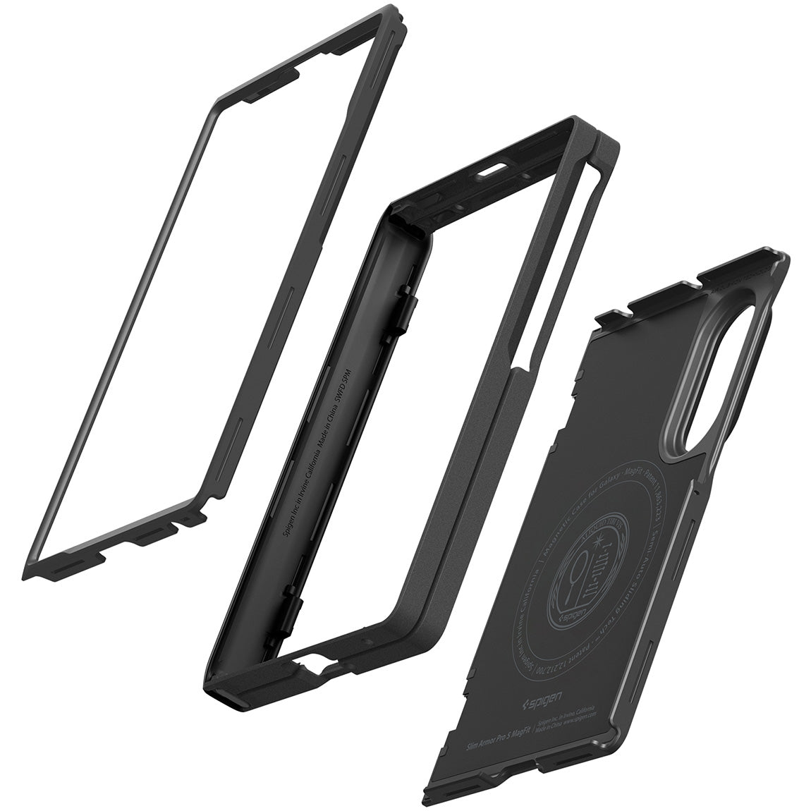 Handyhülle für Galaxy Z Fold8, Spigen Slim Armor Pro S Mag mit MagSafe, Schwarz