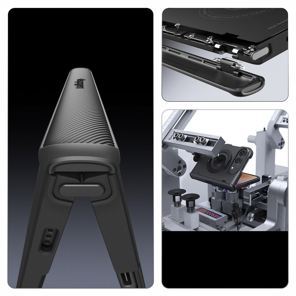 Handyhülle für iPhone Duo, Spigen Slim Armor Pro S Mag mit MagSafe, Schwarz (3/22)