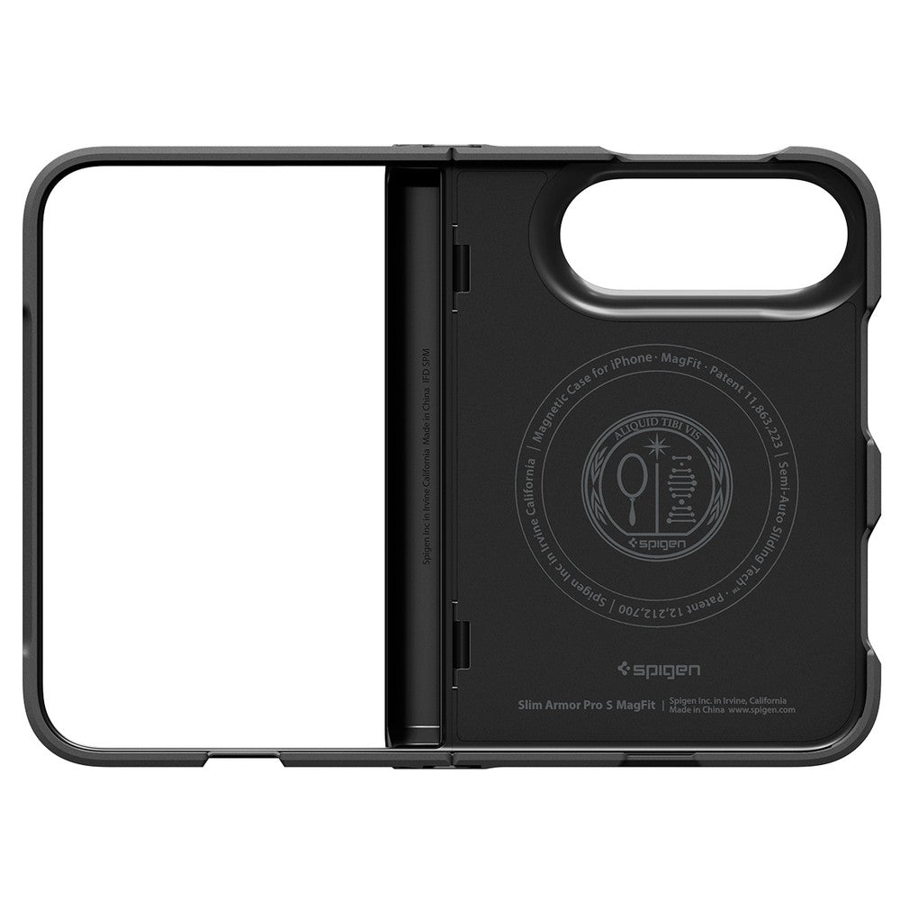 Handyhülle für iPhone Duo, Spigen Slim Armor Pro S Mag mit MagSafe, Schwarz (9/22)