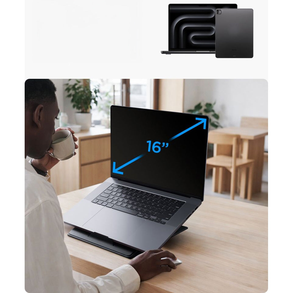 Universalständer für Laptop, Tablet, Slim Fold LD201-S10, Schwarz