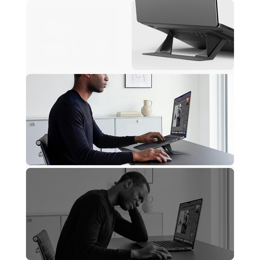 Universalständer für Laptop, Tablet, Spigen Slimfold LD201-S6, Grau
