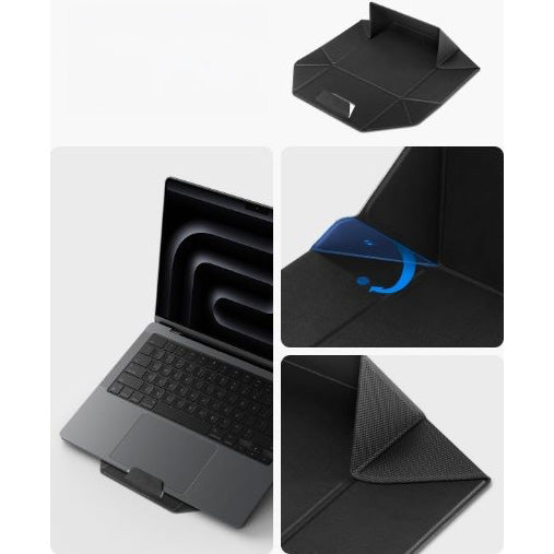Universalständer für Laptop, Tablet, Spigen Slimfold LD201-S9, Schwarz