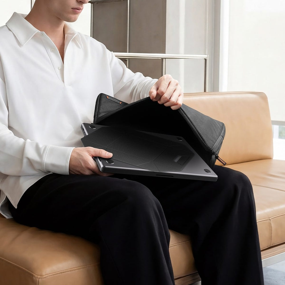 Universalständer für Laptop, Tablet, Spigen Slimfold LD201-S9, Schwarz