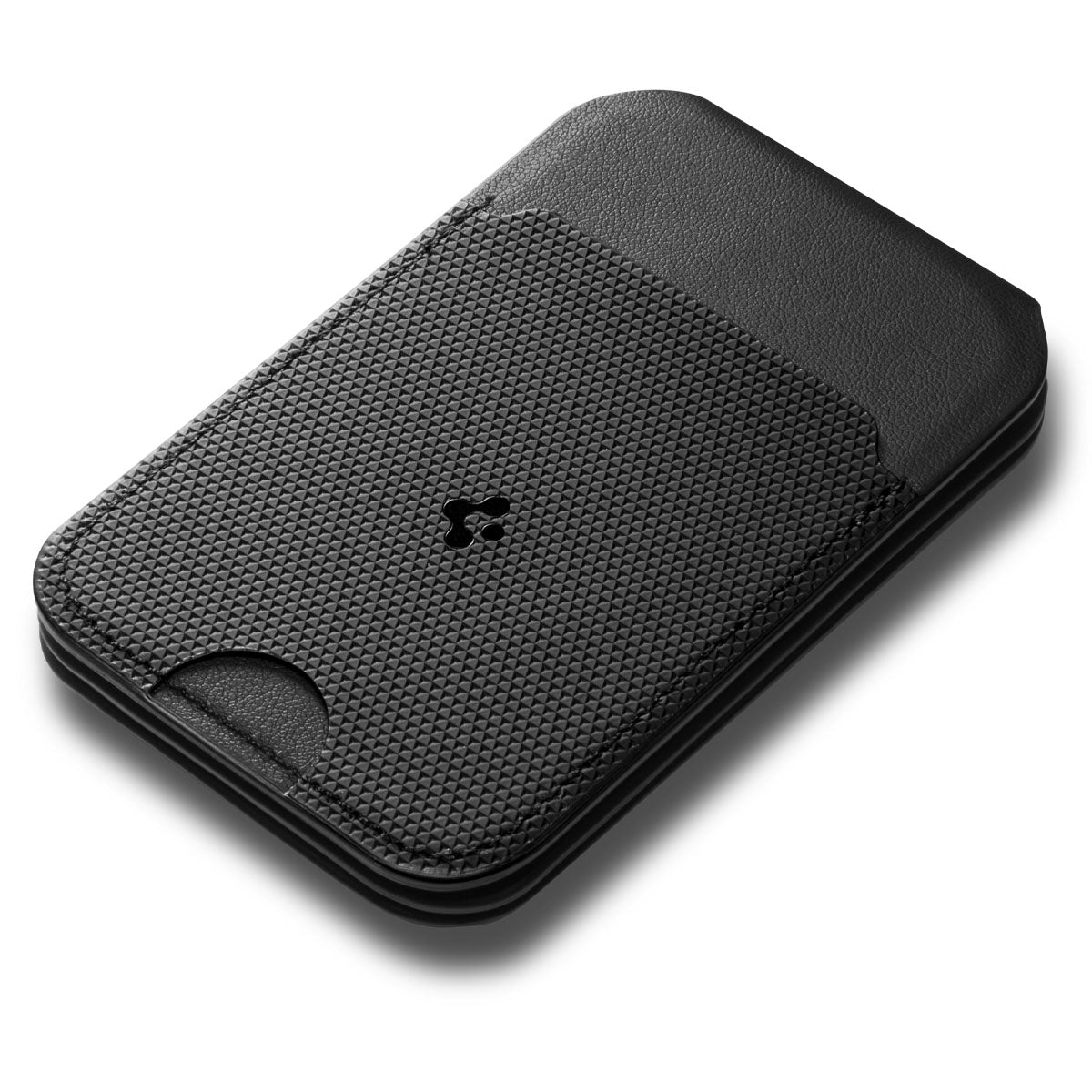 Kartenetui mit Ständer Spigen Slim Fold Mag S314-2 mit MagSafe, Schwarz