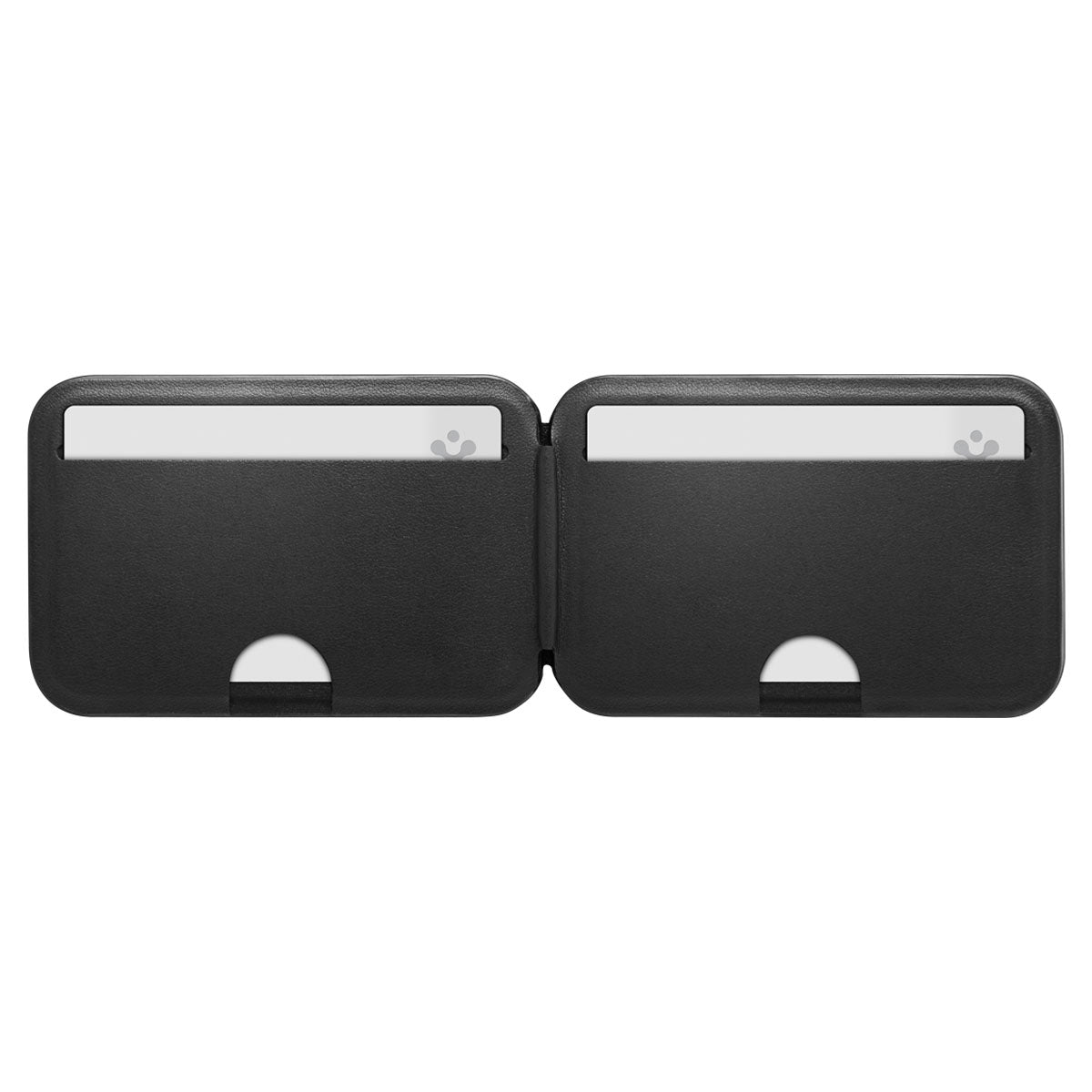Kartenetui mit Ständer Spigen Slim Fold Mag S314-2 mit MagSafe, Schwarz