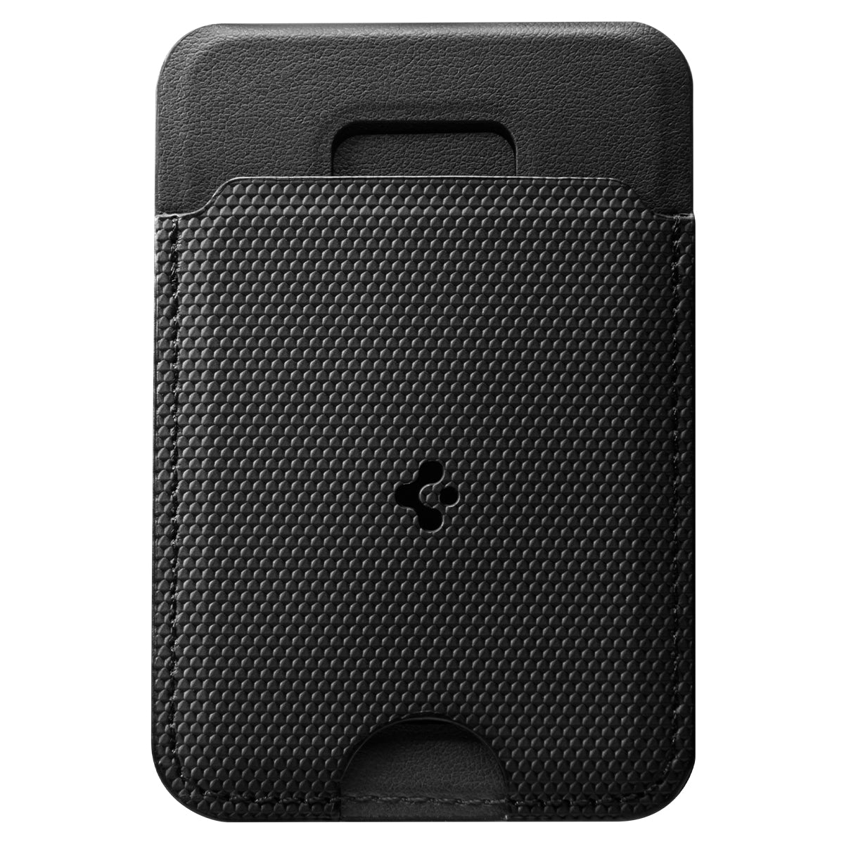 Kartenetui mit Ständer Spigen Slim Fold Mag S314-3 mit MagSafe, Schwarz