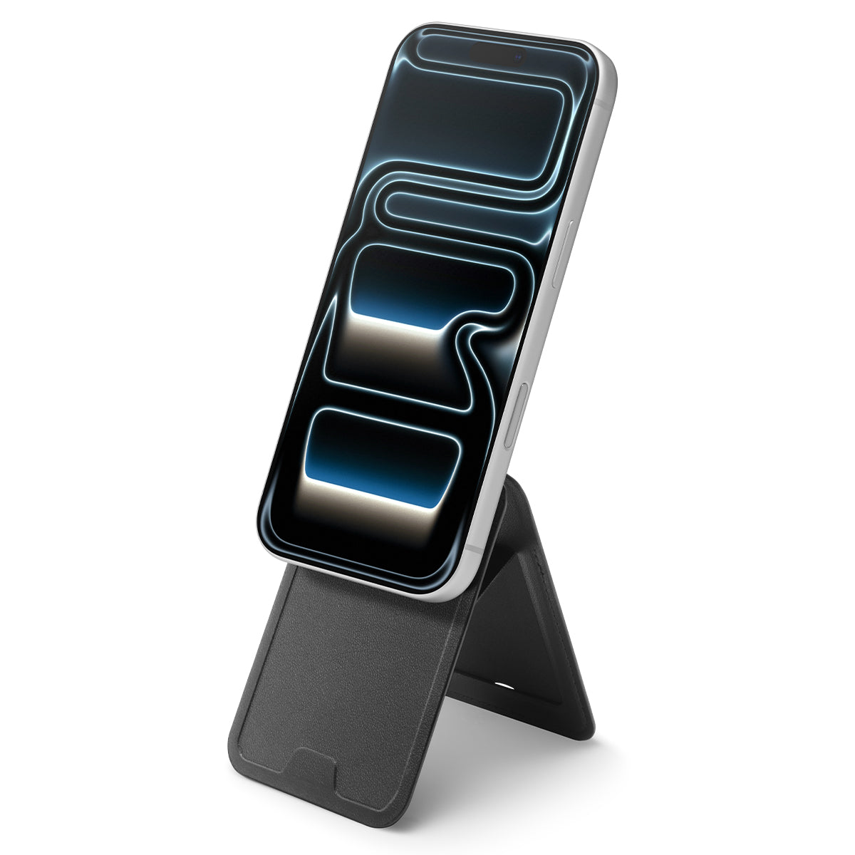 Kartenetui mit Ständer Spigen Slim Fold Mag S314-3 mit MagSafe, Schwarz