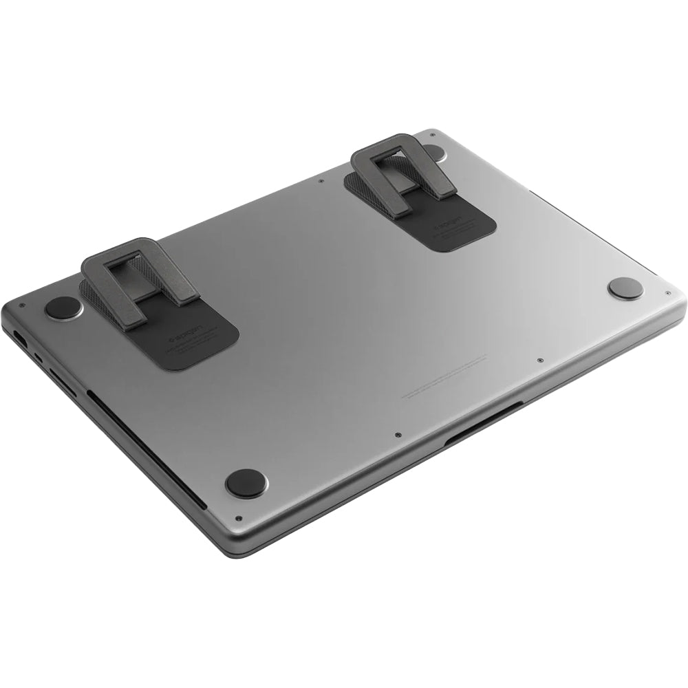 Höhenverstellbarer Ständer für Laptop und Tablet, Spigen Slimfold LD201-S2, Schwarz