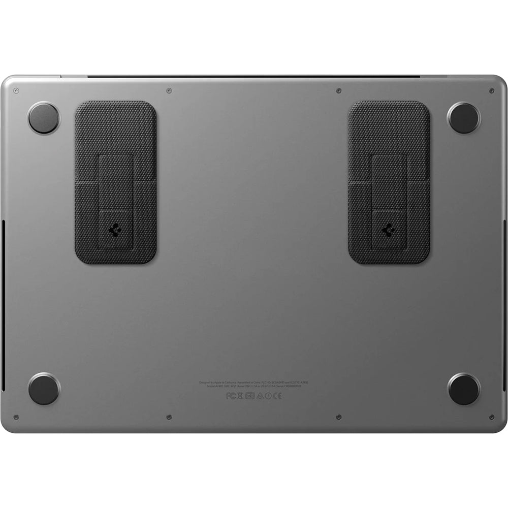 Höhenverstellbarer Ständer für Laptop und Tablet, Spigen Slimfold LD201-S2, Schwarz