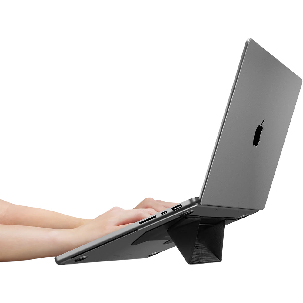 Laptopständer für Laptops bis 16", höhenverstellbar, Spigen Slimfold LD201-S3, Schwarz