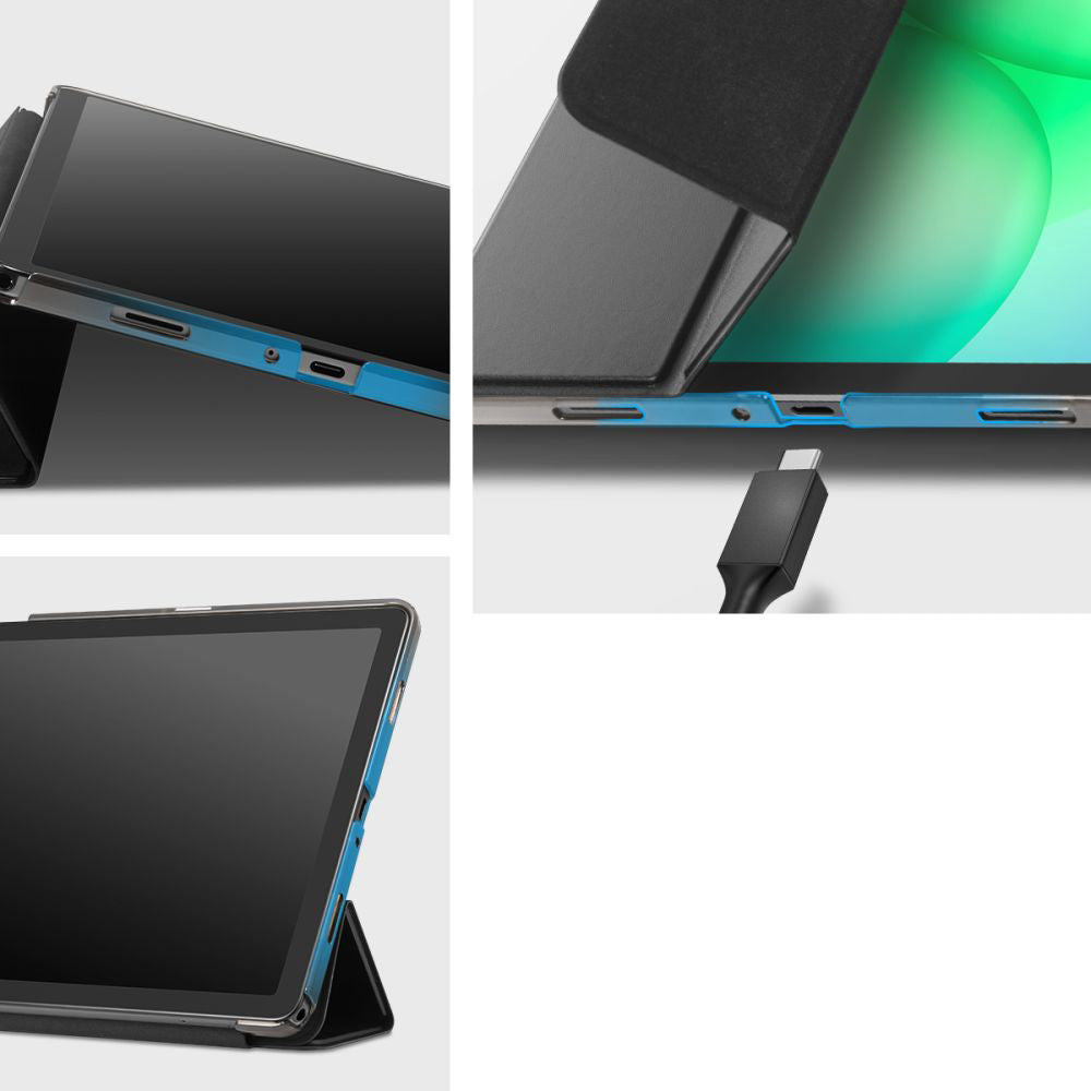 Schutzhülle für Galaxy Tab A11 Plus / A9 Plus, Spigen Smart Fold, Schwarz